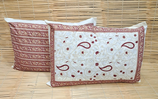 Tales Of Summer Handblock Printed Bedsheet- 104