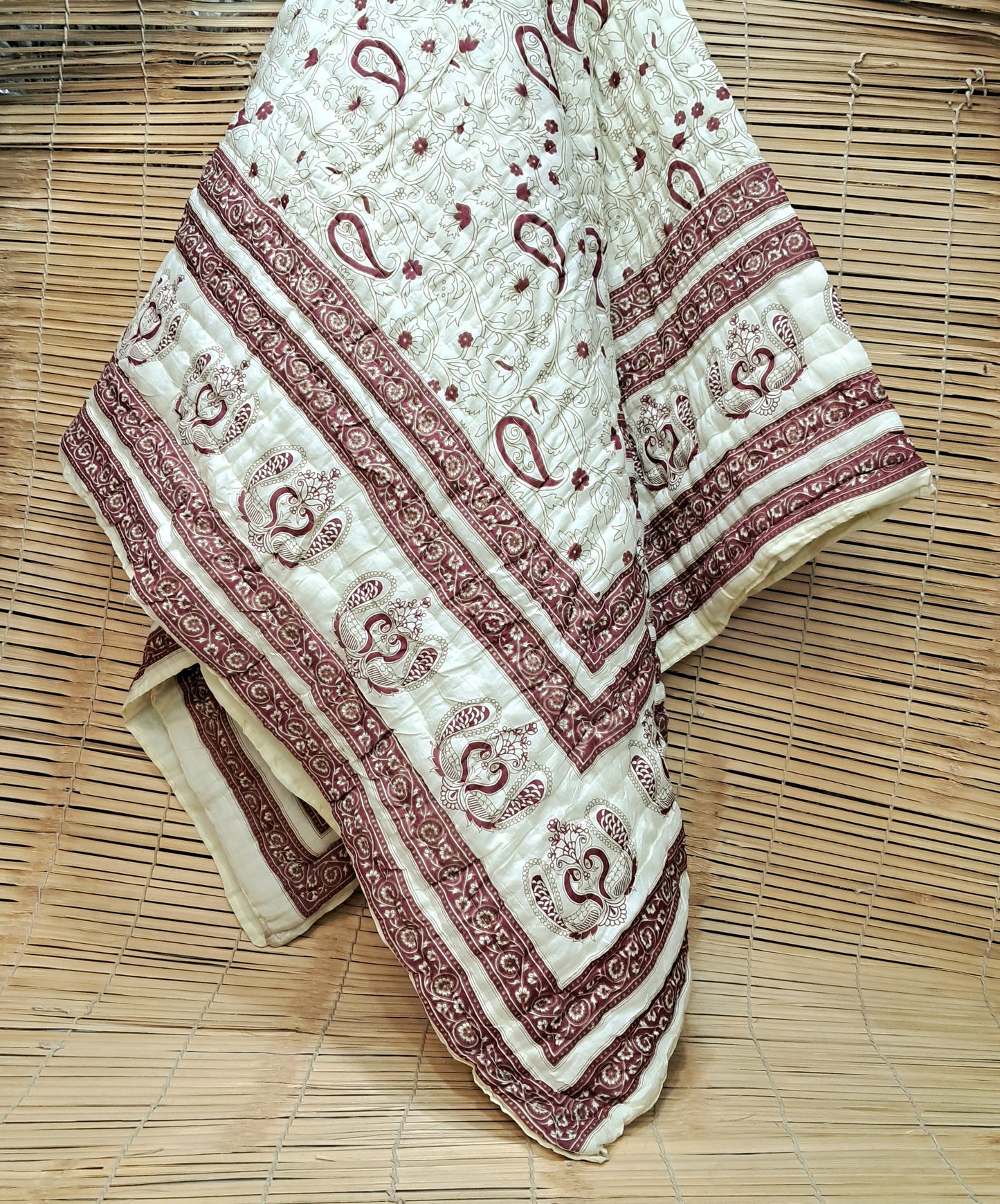 Tales Of Summer Handblock Printed Bedsheet- 104