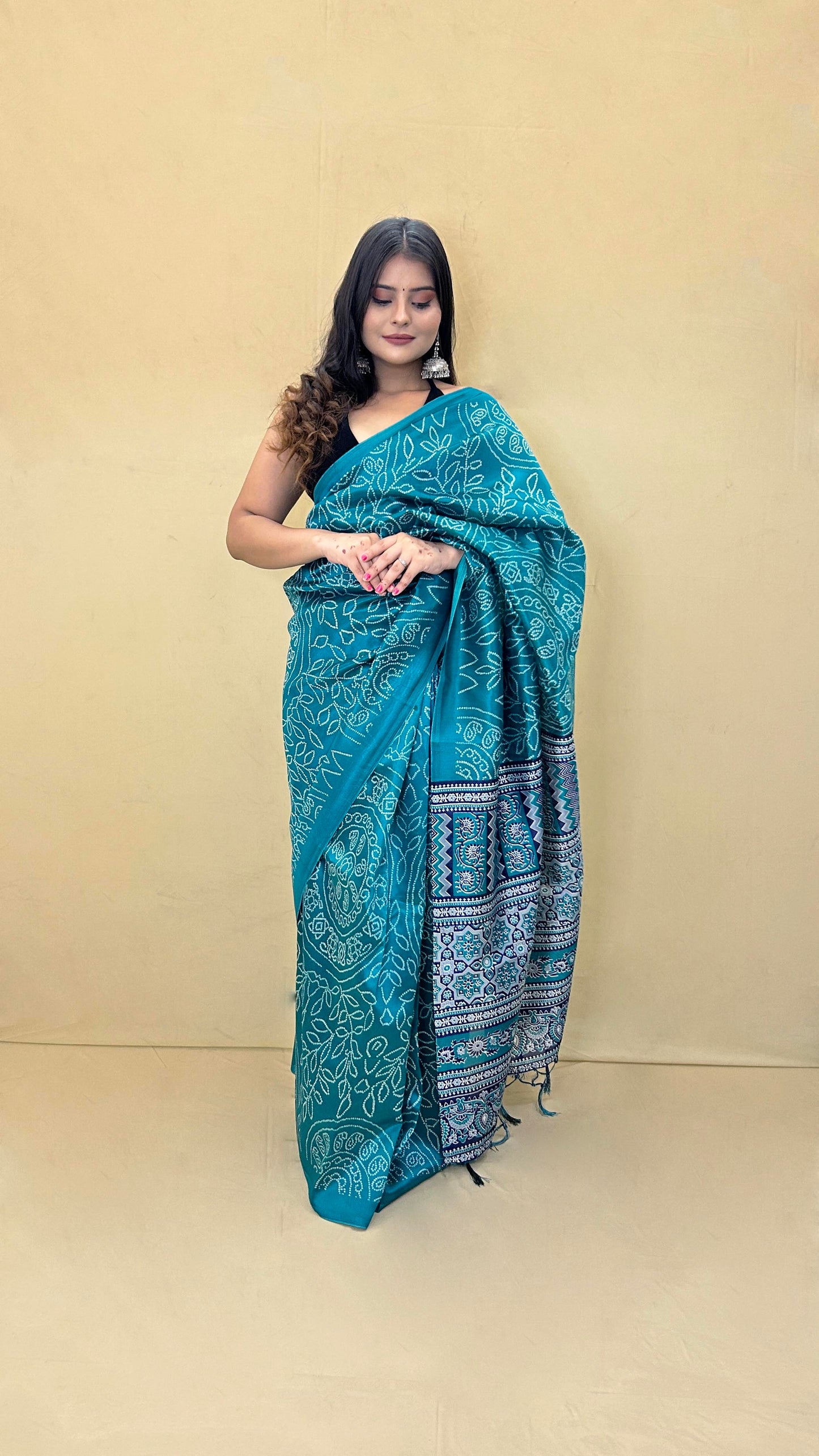 Festive Weaves Seagreen Silk Saree