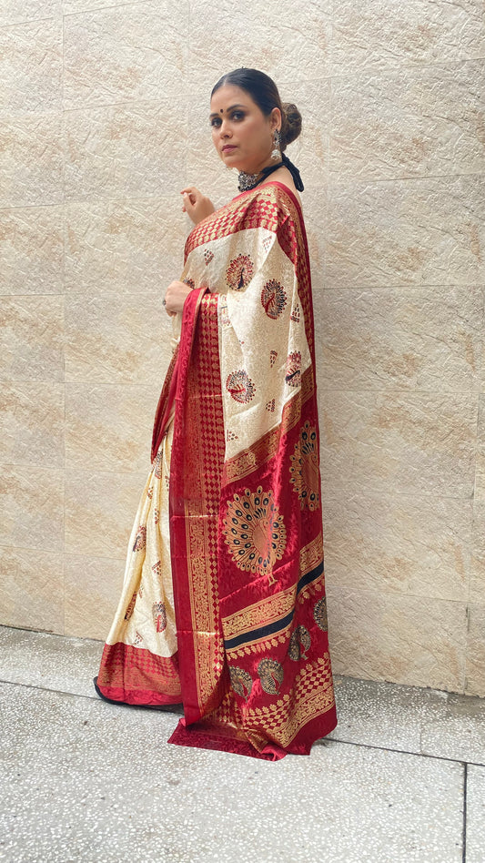 Nache Mayuri Silk Saree