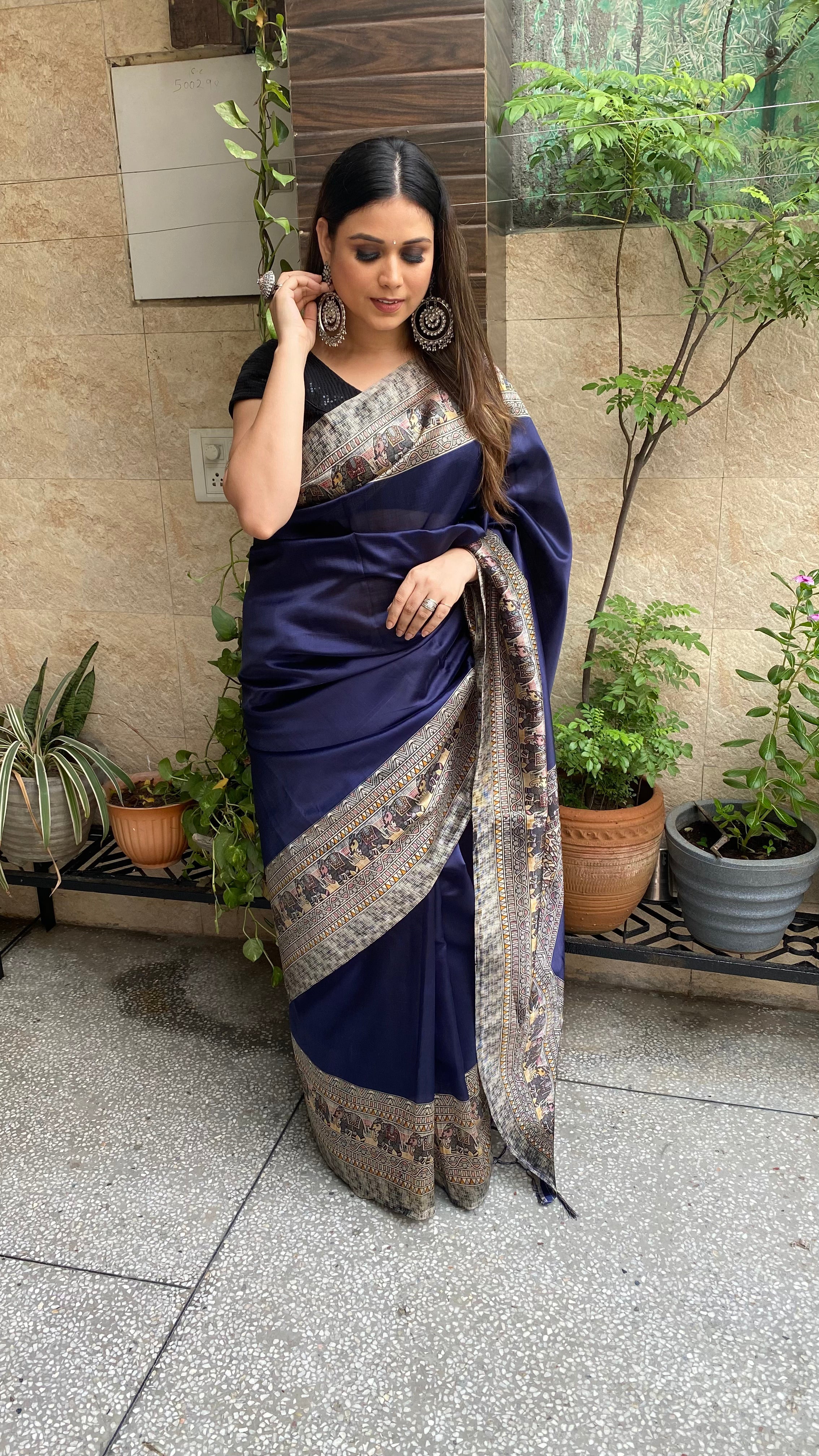 Elephant Print Kasavu Saree - Buy Handloom Dhoties, Set sarees | Directly  From The Looms