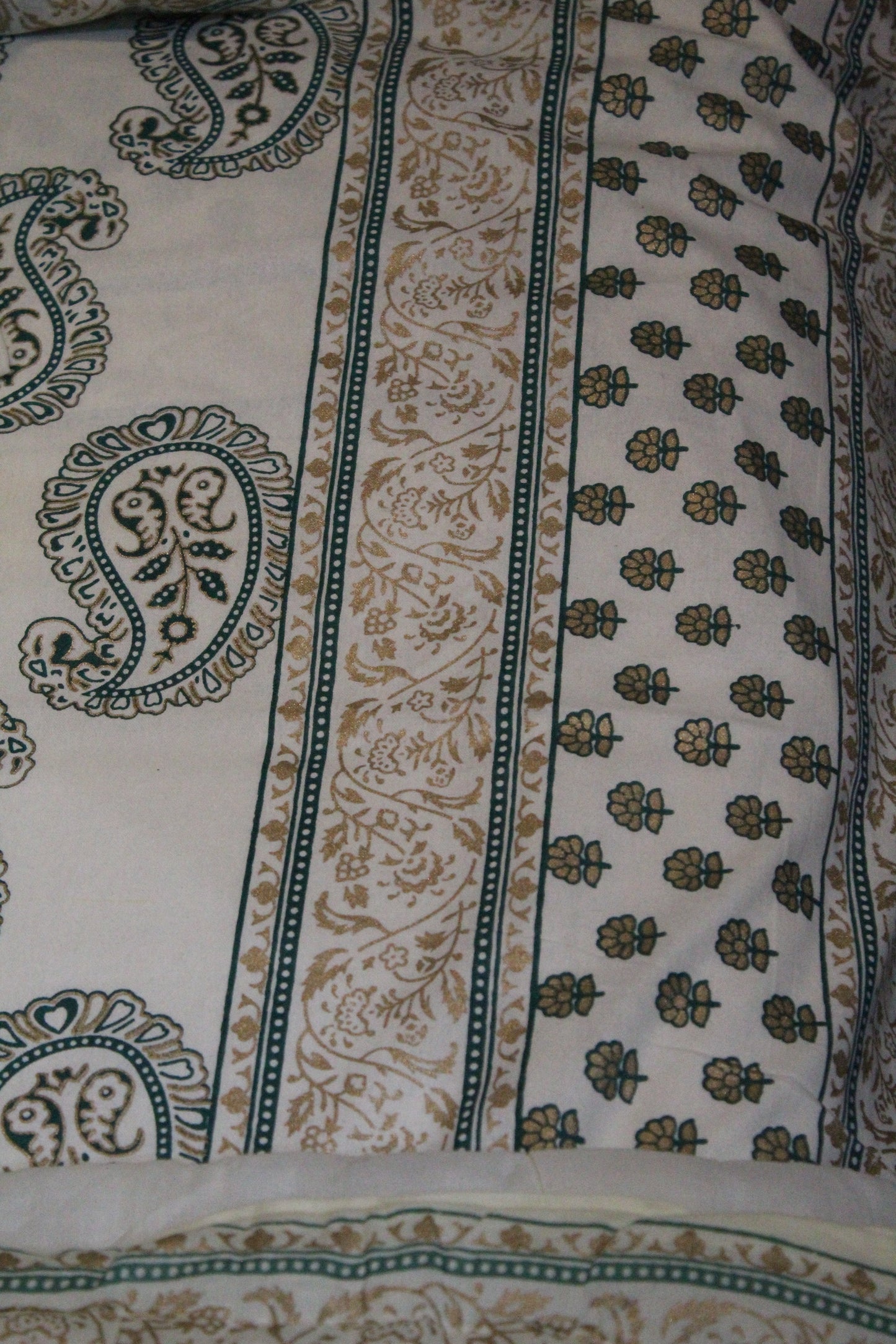 Tales Of Summer Handblock Printed Bedsheet- 109