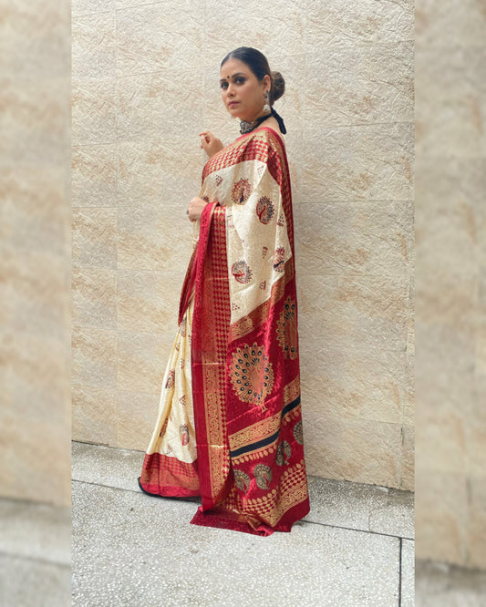 Nache Mayuri Silk Saree